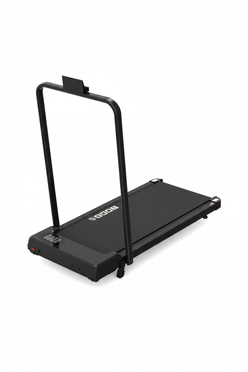 Petit Tapis de Course Intelligent Pliable 2-en-1 avec Inclinaison Réglable